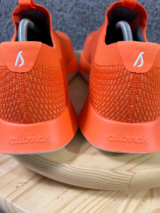 Allbirds Tree Dasher Relay Sneakers Mens Sz 12 Orange Knit Slip On Athletic Shoe main image 8